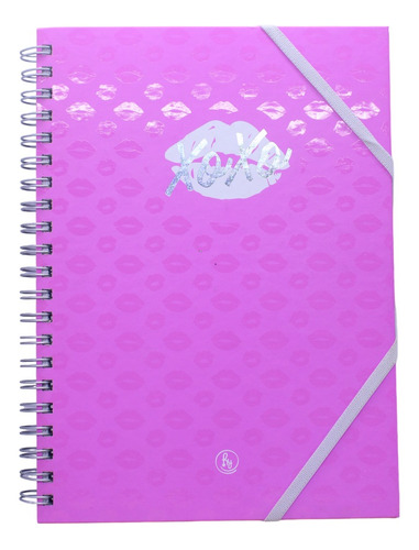 Cuaderno Universitario Ry Trendy Xoxo Labios Rosa Glitter