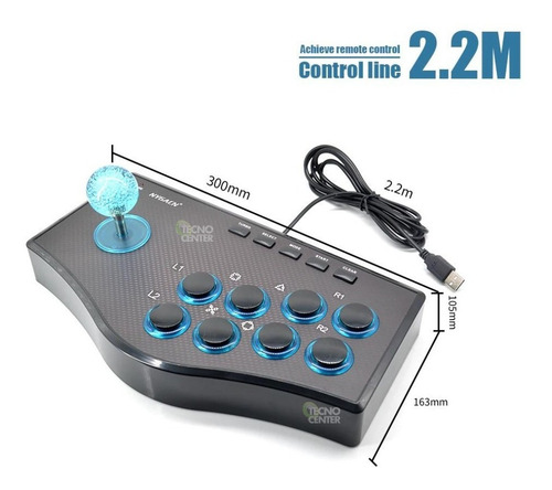 Imagen 4 de 10 de Joystick Arcade Usb 5 En 1 Android Pc Smart Tv Ps2 Ps3 Cuota