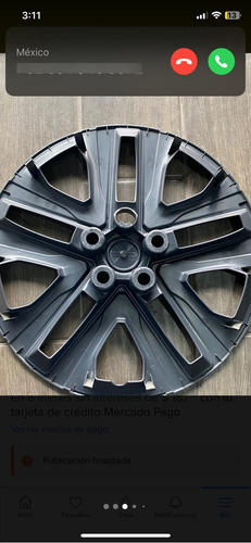 Tapon Polvera Chevrolet Tracker Black/silver #c/n 52168687 Gris/negro (Usado)