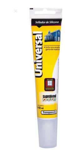 Sellador Silicona Universal Transp X 280 Ml Suprabond Dimens