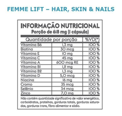 Suplemento Alimentar HND Cabelo, Pele & Unha Hinode