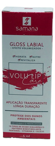 Volu Lip Care Gloss Volumizador Labial 5ml Samana