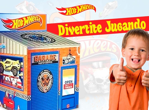 Imagen 8 de 10 de Carpa Casa Juego Nene Auto Garage Hot Wheels Mecanico Niño