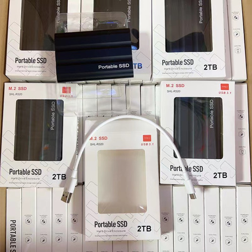 Externo Disco Duro Ssd 2tb 2000gb Sólido Mini Portátil Negro