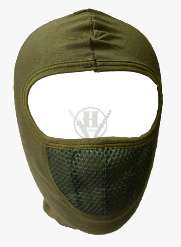 Balaclava Tactico Verde Lycra Elastizado Red Cubre Boca 