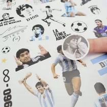 Comprar Calcomania Sticker Diego Maradona Futbol X39 Termo Compu