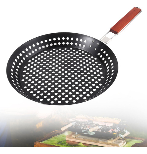 Sartén Para Asar, Sartén Antiadherente Con Mango Plegable