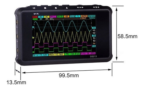 Osciloscopio Portátil Profesional Mini 4 Canales 100 Ms/s