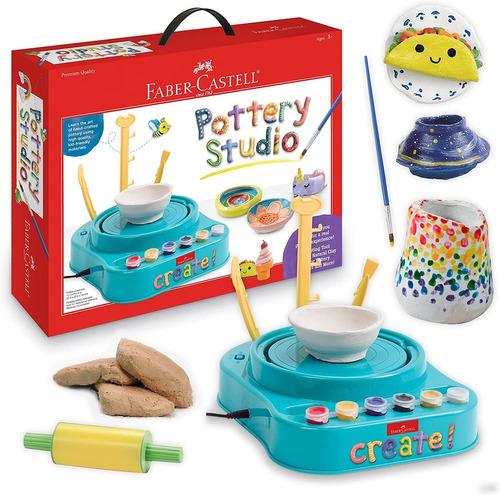 Faber-castell Pottery Studio - Kit De Ruedas De Cerámica Par