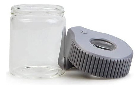 Lewot Tarro De Visualización Con Lupa Con Luz Led, Tarros D