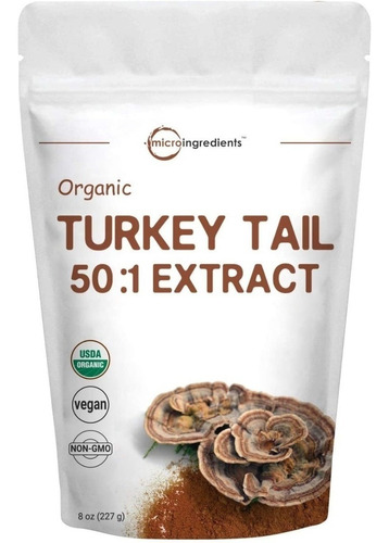 Turkey Tail Extracto Orgánico De Cola De Pavo 50:1,