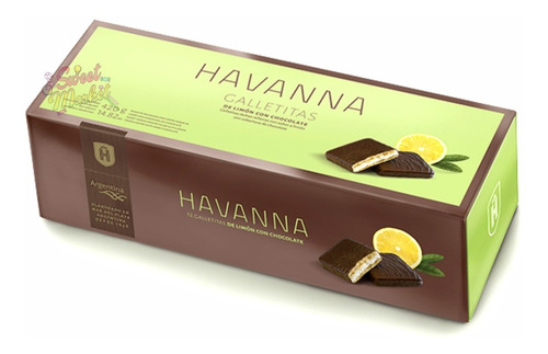 Galletitas De Limon Con Chocolate Havanna 12u - Sweet Market