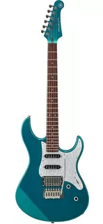 Guitarra eléctrica Yamaha Serie 600 PAC612VIIX de aliso teal green metallic poliuretano brillante con diapasón de palo de rosa