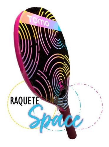 Space Raquete Beach Tennis Carbono 12k Leve E Capa - Tomo
