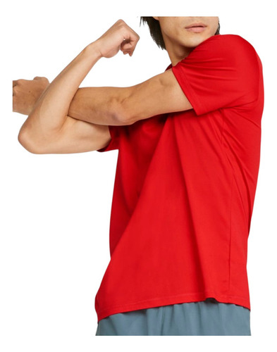 Playera Puma Hombre Merchants Active Tee Rojo Entrenamiento