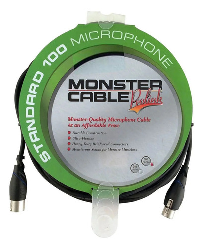Cabo Monster Cable S100m Standard Microfone Xlr 15m