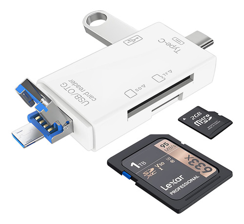 Lector Tarjeta Micro Sd Para Android Usb Adaptador C Camara