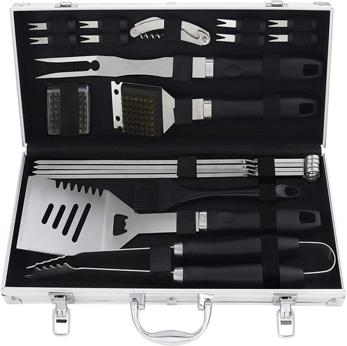 Grilljoy - Kit De Parrilla Juego De Utensilios Acero Inox