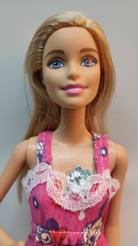Muñeca Barbie Rubia Labios Rosa Año 2013 Mod. 34 + Regalo!! (Usado)