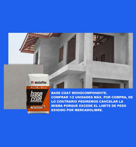 Base Coat Anclaflex X 25kg - Nivelador De Paredes Cementicio