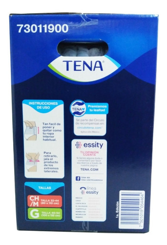 Imagen 4 de 4 de Pañal Adulto Desechable 40 Pzs Grande Tena Pants Supreme