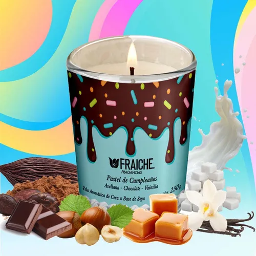 comprar Vela Aromática Fraiche Pastel De Cumpleaños 2 Piezas 