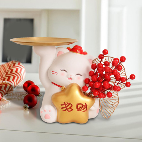 Bandeja De Almacenamiento Con Forma De Gato, Regalo, Soporte