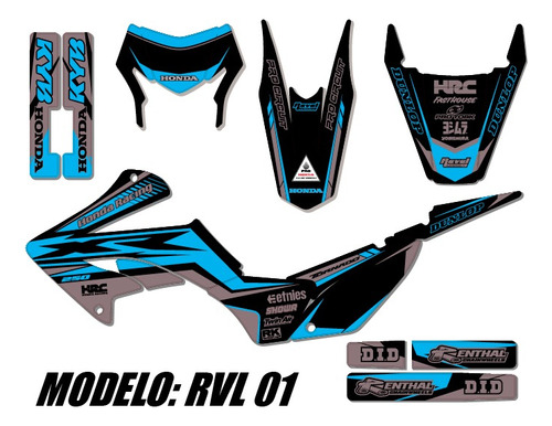 Kit De Calcos P/ Honda Tornado 2023 -rvl01- Laminado Grueso