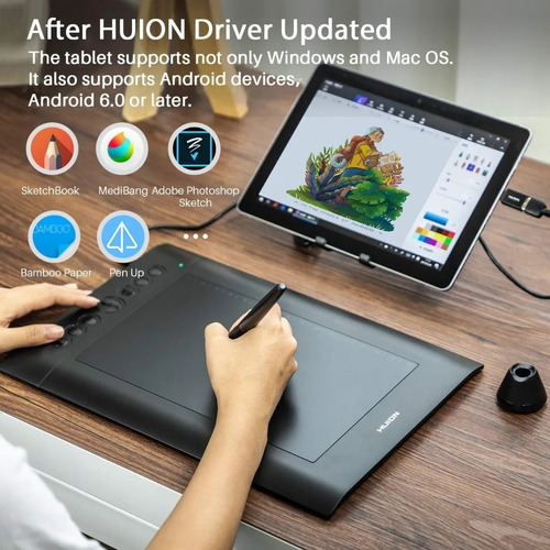 Tableta Gráfica Digitalizadora Huion Inspiroy H610pro V2 Ya!