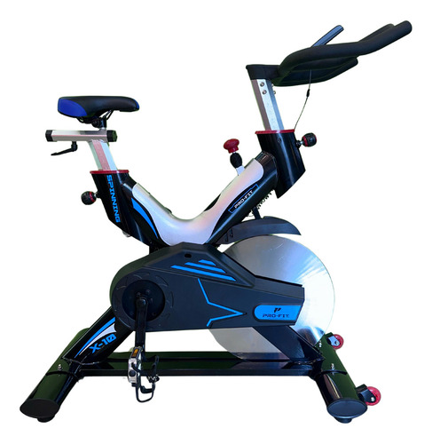 Bicicleta Fija Spinning Body Skull - Disco De Inercia De 20 Kg - Usuario 200 Kg - Entrenamiento Suave y Silencioso - Pedales Metalicos, Estructura Fuerte Y Robusta gym pro line