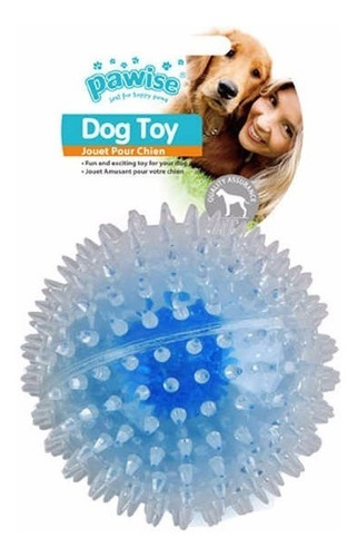 Brinquedo Bola Piscante Com Luz Para Cachorros Cães 12 Cm