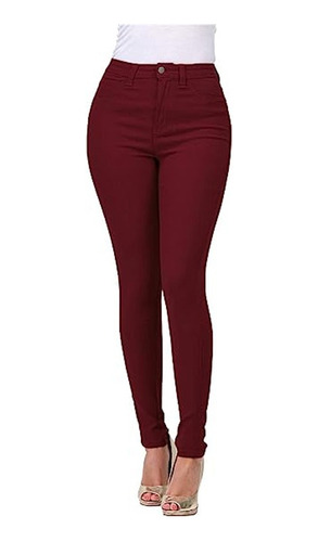 Pantalon Leggins Elasticado Tipo Jeans Mujer