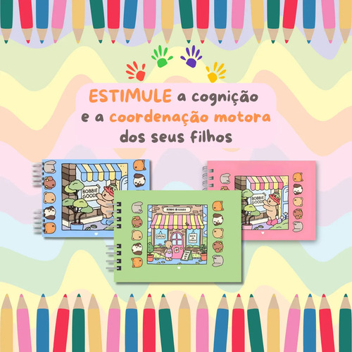 Libro De Colorear Antiestrés Bobbie Goods De Papel Verde De