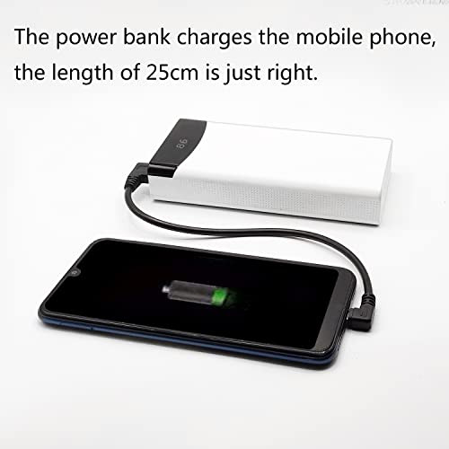 Cable Micro Usb Corto, 25 Cm, 90 Grados, Ángulo Recto, Usb 2