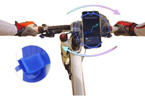 Soporte De Silicona Para Celular Para Bicicleta Moto 360º
