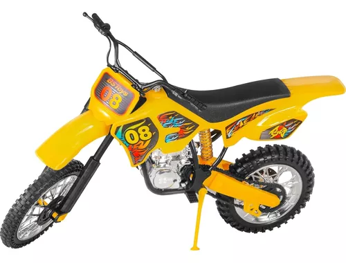 Moto De Brinquedo Moto Trilha Radical Menino Miniatura - Bs Toys