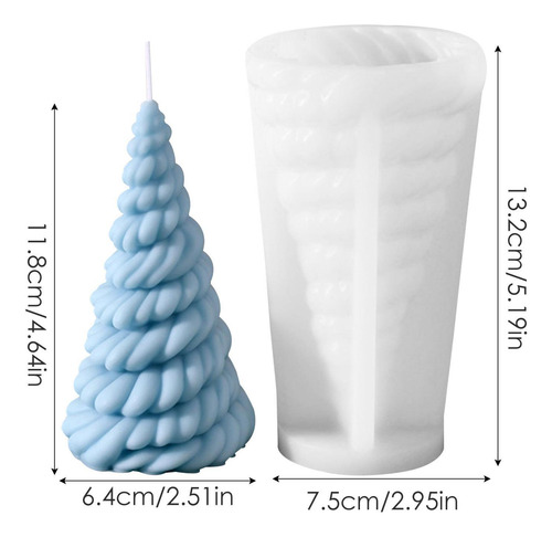 Molde De Silicona Para Árbol De Navidad Vela De Molde De Sil
