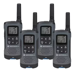 Walkie-talkie Motorola Talkabout T200MC de 4 radios y frecuencia GMRS/FRS - gris oscuro 100V/240V