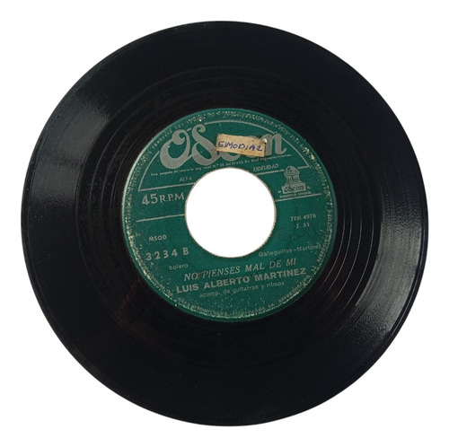 Vinilo Single De Luis Alberto Martinez - No Pienses Ma( C33 (Usado)