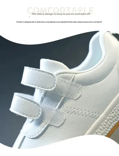 Zapatillas De Velcro Para Niños Pequeños, Zapatos Casuales P