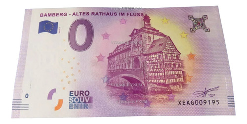 #121 Billete 0 Euro Bamberg Altes Rathaus Museo Alemania