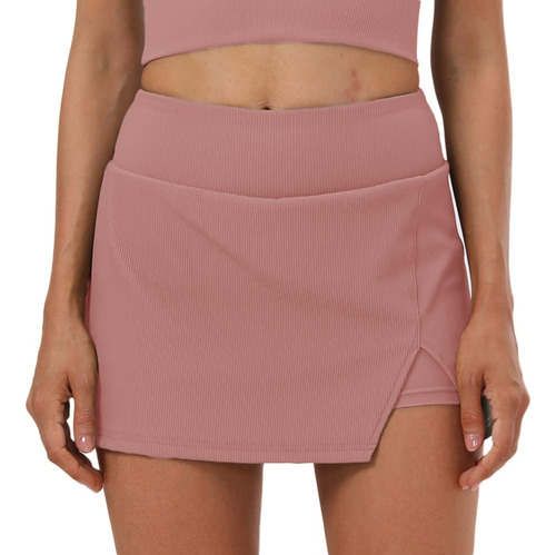 Falda Tenis Para Mujer Acanalada Corta Golf Minifalda Tubo