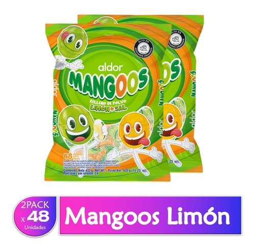 Chupeta Mangoos Limón + Sal X 48 Uds