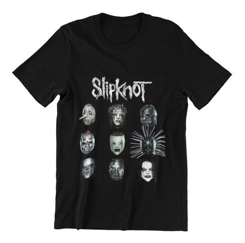 Polera Unisex Slipknot Rock Musica Mascara Estampado Algodon