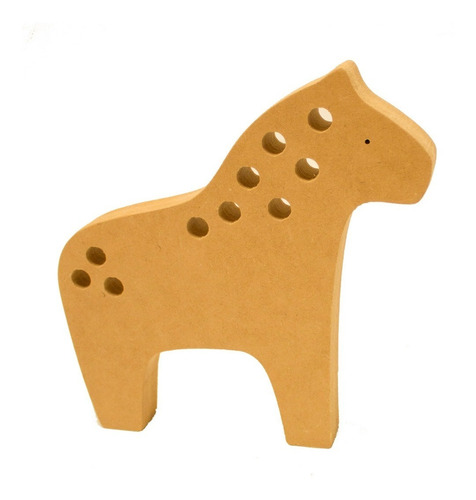 Enhebrador Forma Caballo Motricidad Fina Mdf 18 Mm