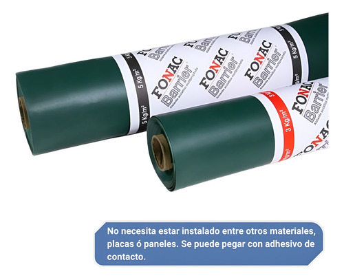 Fonac Barrier Aislante Acústico Espesor 3 Mm Por 1,22 M2