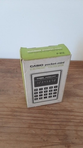 Calculadora Vintage Casio Pocket-mini P-812, Año 1975 Japan