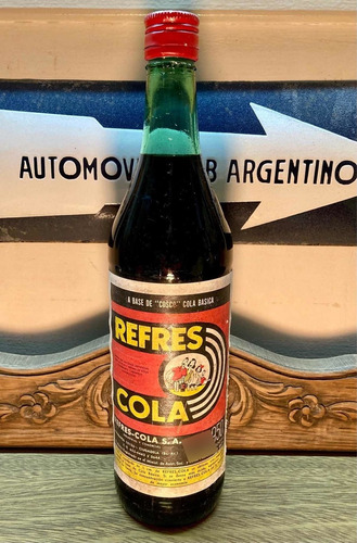 Botella Refres Cola Llena S/abrir Gaseosa Años 60 Fantástica