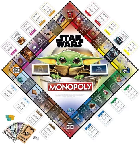 Jogo Monopoly Disney Star Wars The Child Baby Yoda - Hasbro