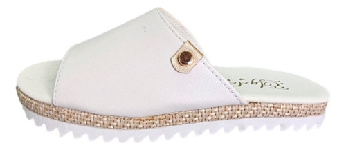 Sandalias Casuales Con Suela De Lino Para Dama